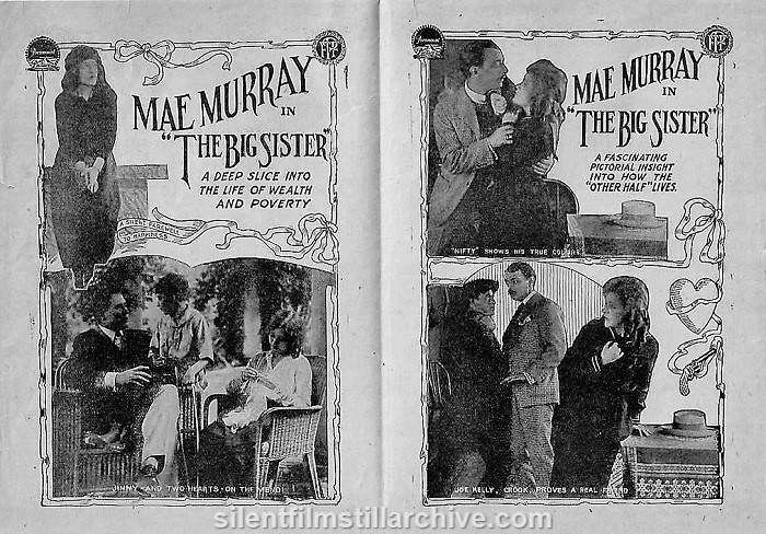 Theater Herald for THE BIG SISTER (1916) with Mae Murray