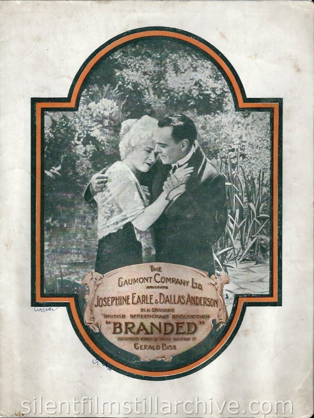 Branded (1920) pressbook with Josephine Earle and Dallas Anderson