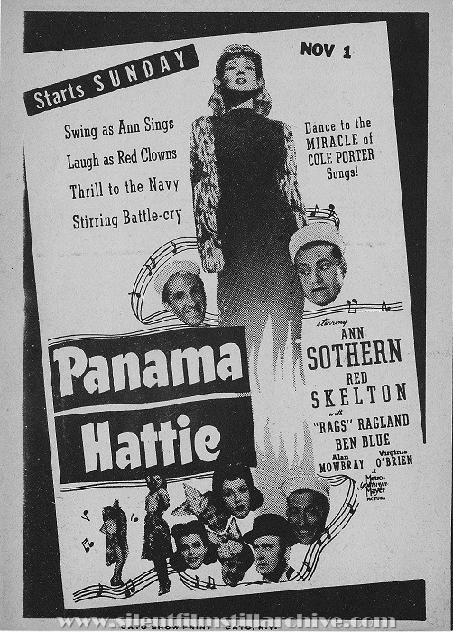 State Theatre program, Deposit, New York, October 25, 1942