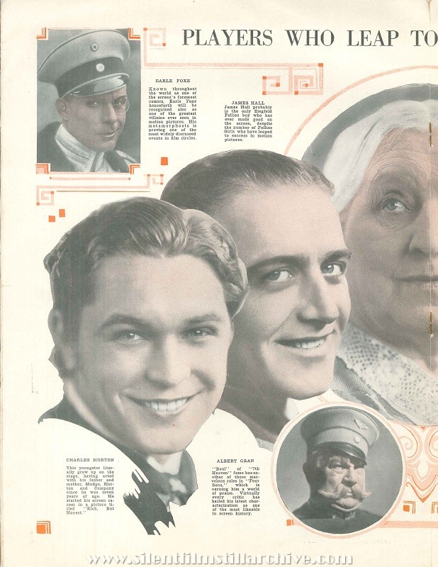 Movie program for FOUR SONS (1928) with Margaret Mann, James Hall, and June Collyer