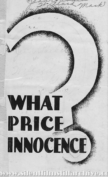 WHAT PRICE INNOCENCE? (1933) with Jean Parker advertising herald