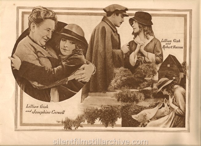 D. W. Griffith's HEARTS OF THE WORLD (1918) movie program.  Lillian Gish, Robert Harron and Josephine Crowell