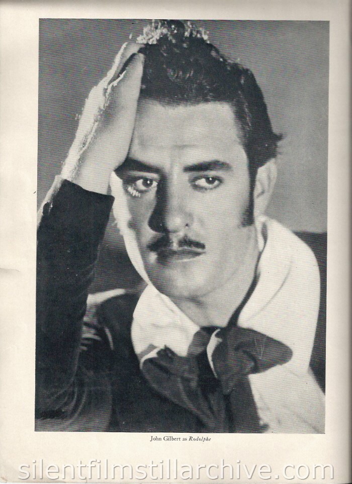 LA BOHEME (1926) Theater program with John Gilbert