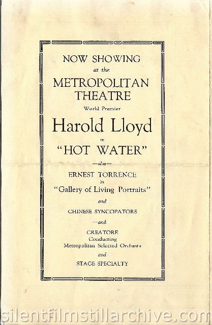 Million Dollar Theater and Rialto Theatre program for October 13, 1924