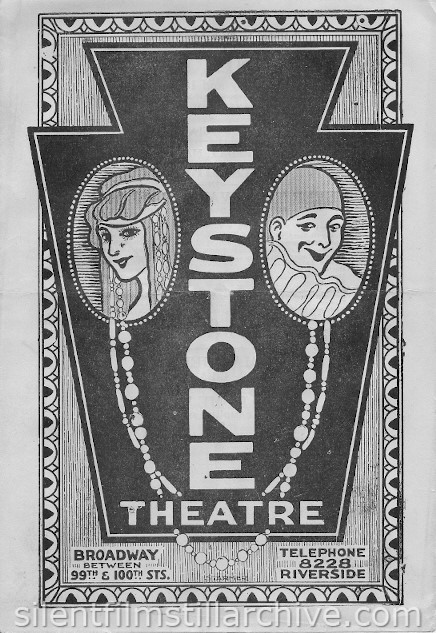 Keystone Theatre program