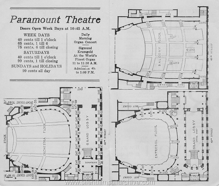 Paramount Theatre program