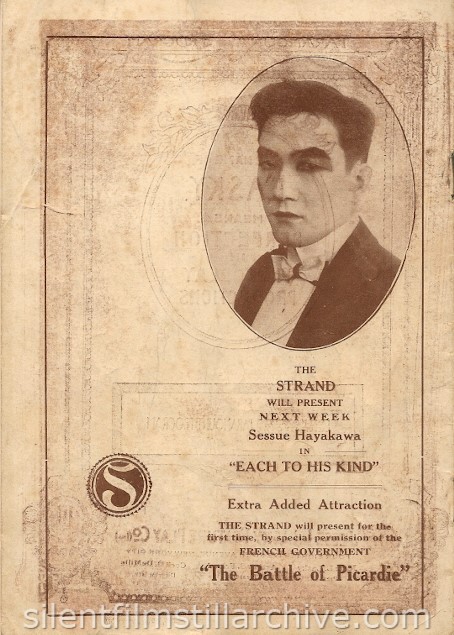 Strand Theatre Program