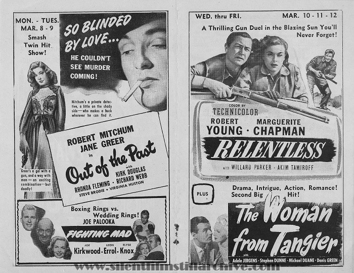Oneonta, New York Oneonta Theatre program, March 6, 1947