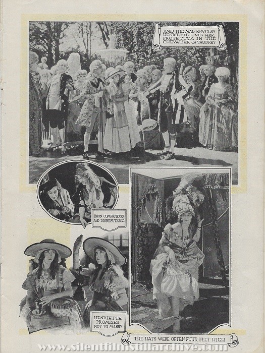 Program for ORPHANS OF THE STORM (1921) with Lillian and Dorothy Gish