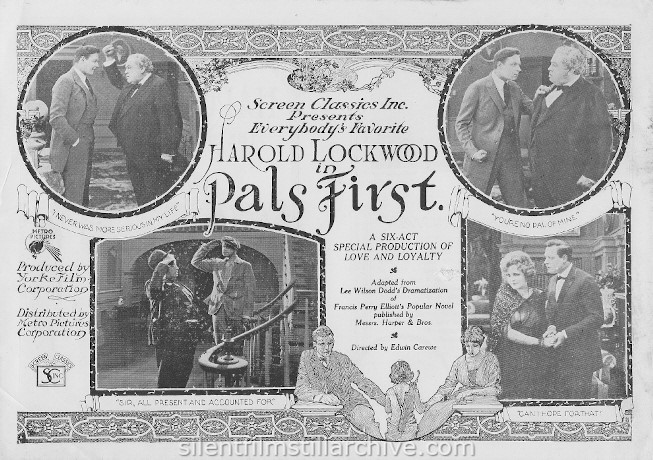 PALS FIRST (1918) movie herald