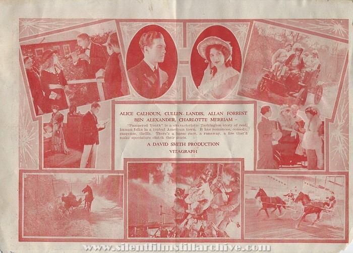 Herald for PAMPERED YOUTH (1925) with Alice Calhoun and Cullen Landis