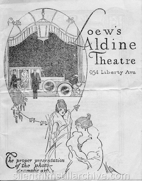 Loew's Aldine Theatre program, Pittsburgh, Pennsylvania, USA