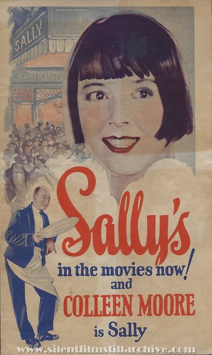 Advertising herald for SALLY (1925) with Colleen Moore and Leon Errol