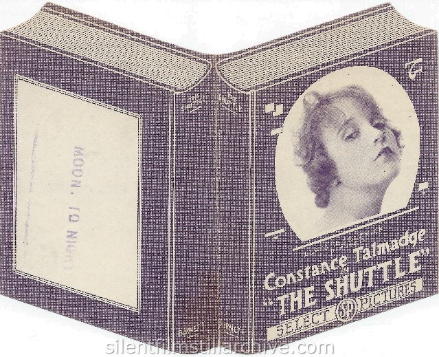 Herald for THE SHUTTLE (1918) with Constance Talmadge.
