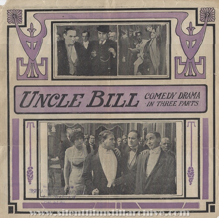 Herald for UNCLE BILL (1915) with Donald Hall 