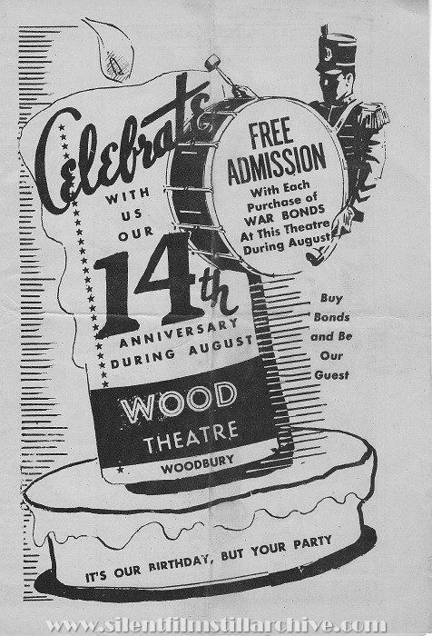 Wood Theatre program, Woodbury, New Jersey, August 6, 1945