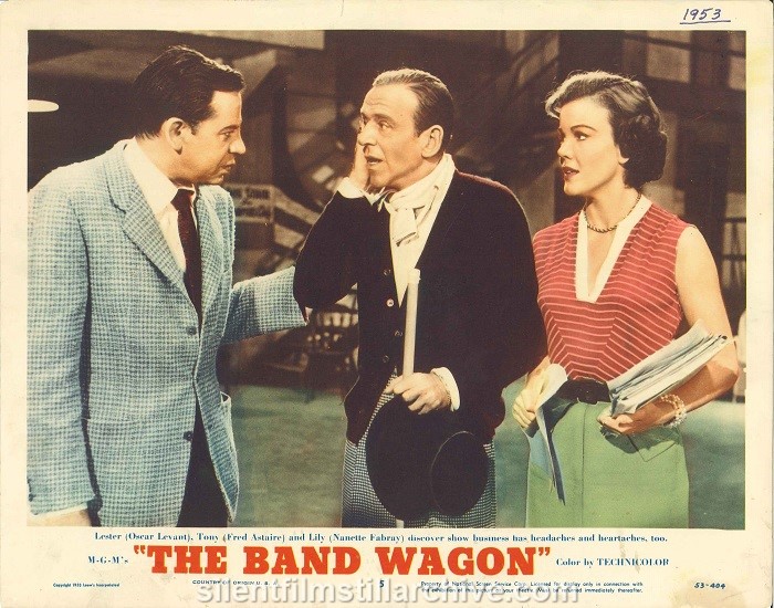 THE BAND WAGON (1953) Lobby Card with Oscar Levant, Fred Astaire, and Nanette Fabray
