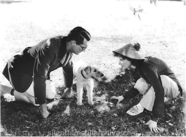 BRINGING UP BABY (1938) with Cary Grant, Asta the dog, and Katharine Hepburn