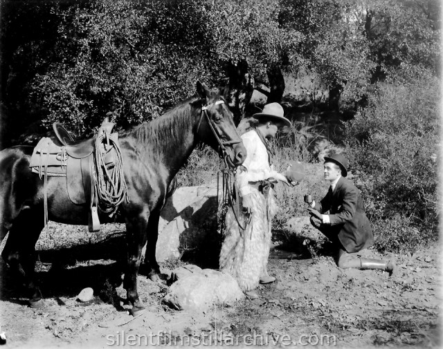 Jack Richardson and Forrest Taylor in BROADCLOTH AND BUCKSKIN (1915)