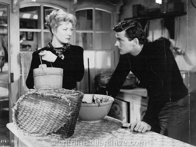 Greer Garson and Richard Har in DESIRE ME (1947)