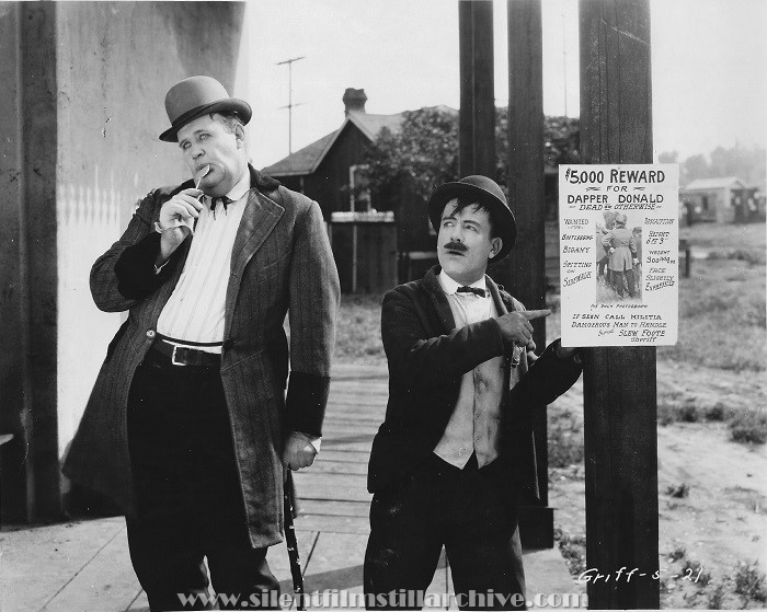 "Big" Joe Roberts and Bobby Dunn in THE DEVILISH ROMEO (1921)