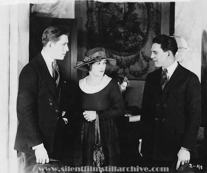William Scott, Gladys Brockwell, and Francis McDonald in THE DIVORCE TRAP (1919)