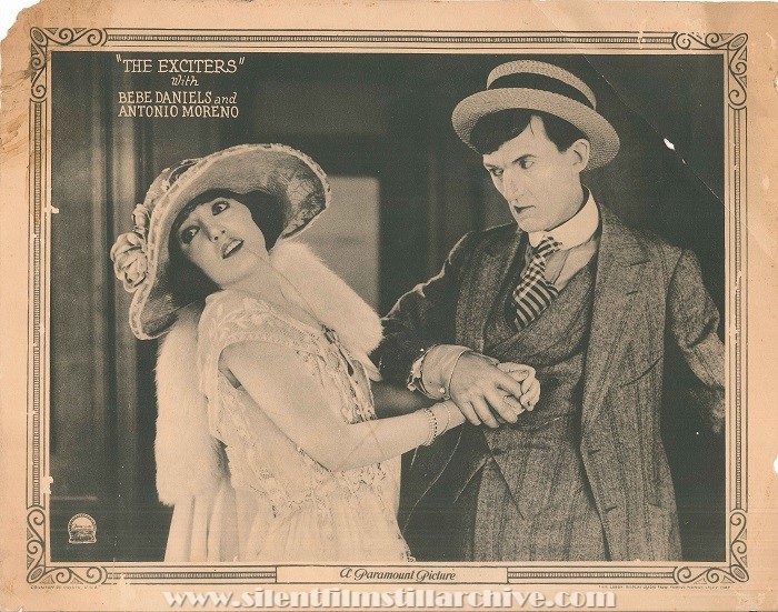 Lobby card for THE EXCITERS (1923) with Bebe Daniels