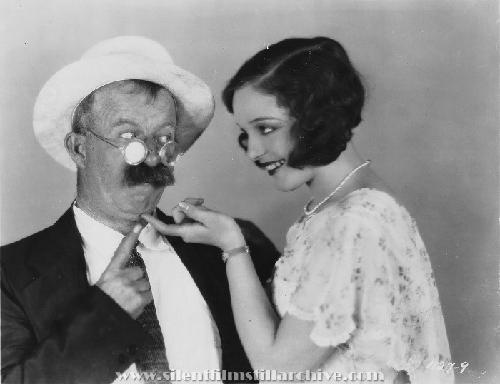 Chester Conklin and Sally Blaine in FOOLS FOR LUCK (1928)