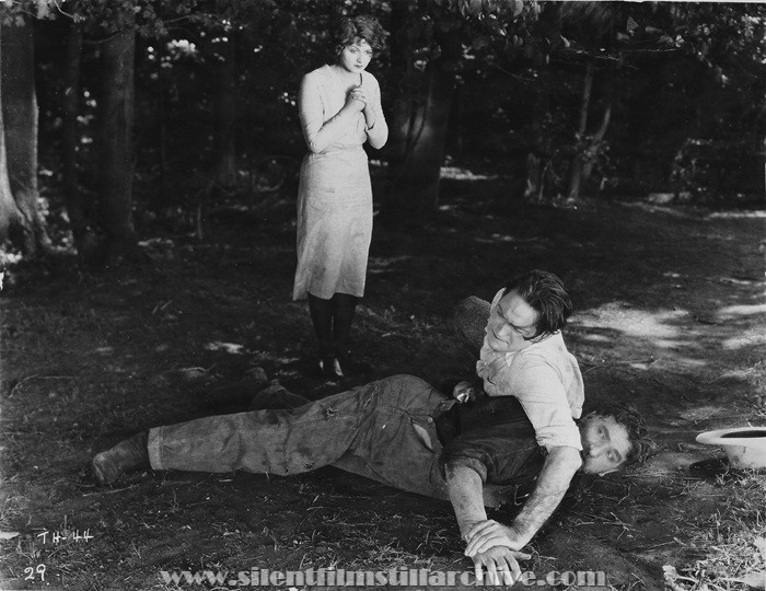 Natalie Kingston, Orville Caldwell, and Will Walling in THE HARVESTER (1927)
