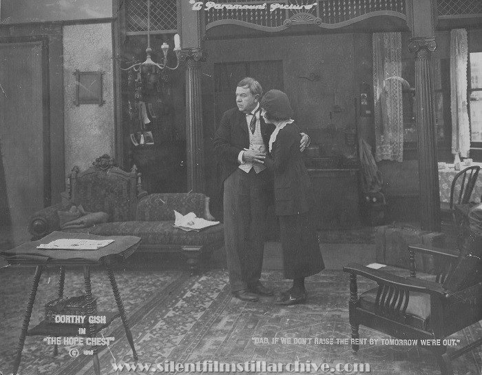 George Fawcett and Dorothy Gish in THE HOPE CHEST (1919)