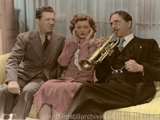 Frank McHugh, Myrna Loy and William Powell in I LOVE YOU AGAIN (1940).