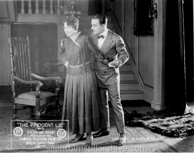 Valentine Grant and William Courtleigh, Jr. in THE INNOCENT LIE (1916)