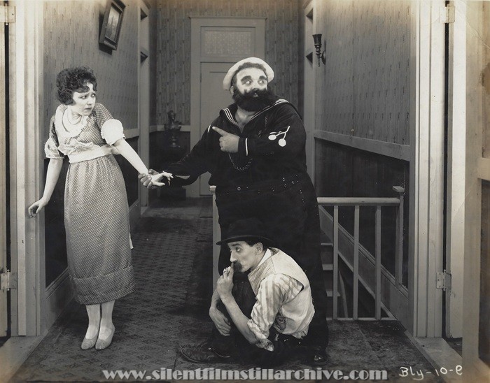 Frank "Fatty" Alexander and Clyde Cook in KISS ME QUICK (1920)