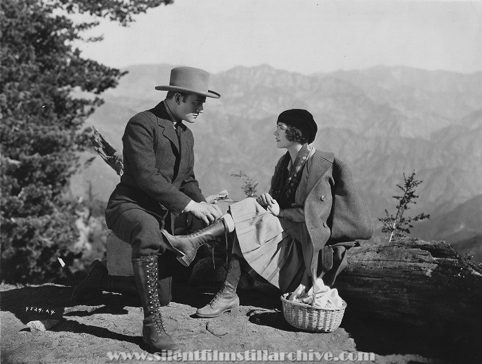 Conrad Nagel and Renée Adorée in THE MICHIGAN KID (1928)