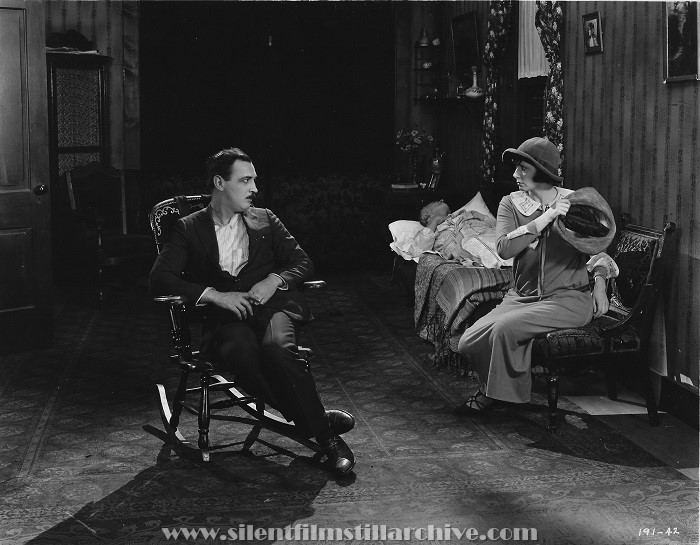 Raymond Griffith, Hobart Bosworth and Mae Busch in NELLIE THE BEAUTIFUL CLOAK MODEL (1924)