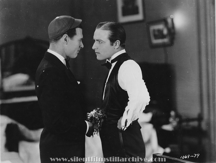 Richard Arlen and James Hall in ROLLED STOCKINGS (1927).