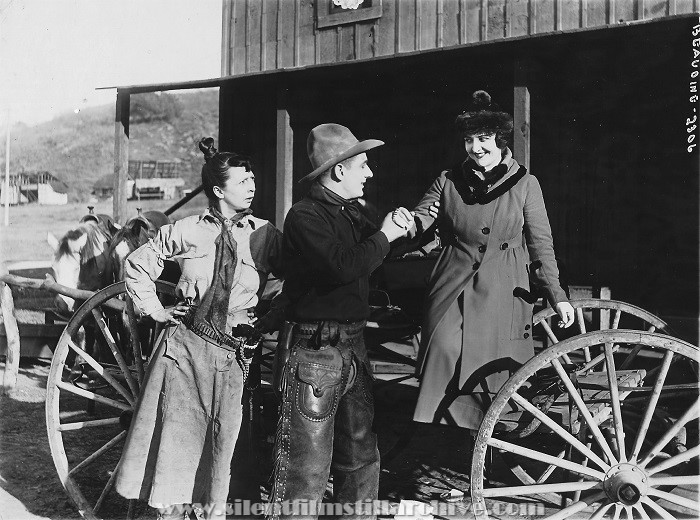 Gale Henry, Billy Franey, and Lillian Peacock in ROSIE'S RANCHO (1917)