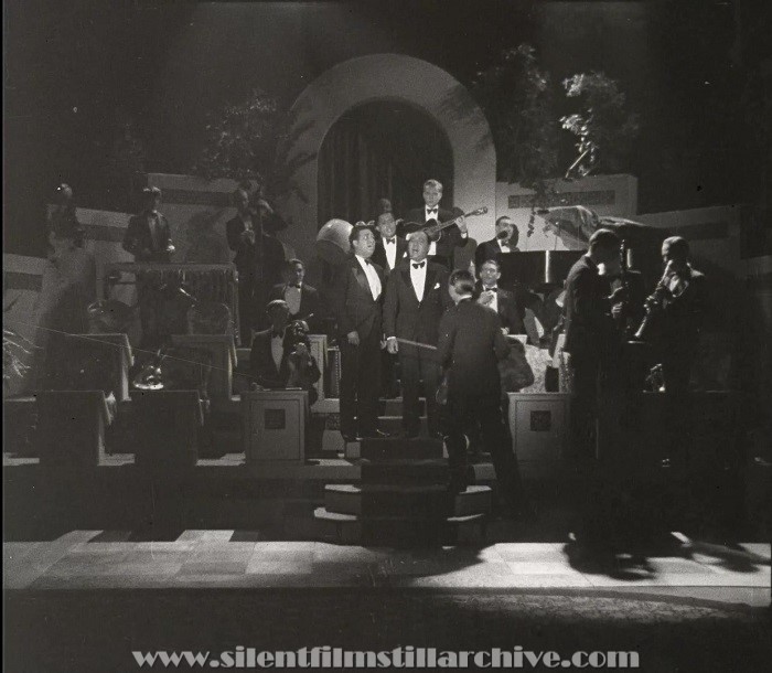 Fowler Studio Varieties frame capture of singers from Ray West and his Orchestra