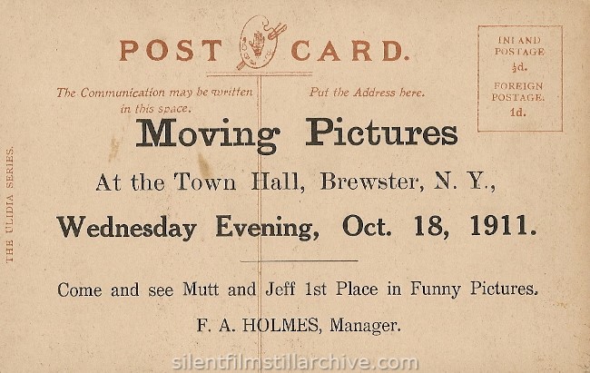Brewster, NY Town Hall postcard, 1911