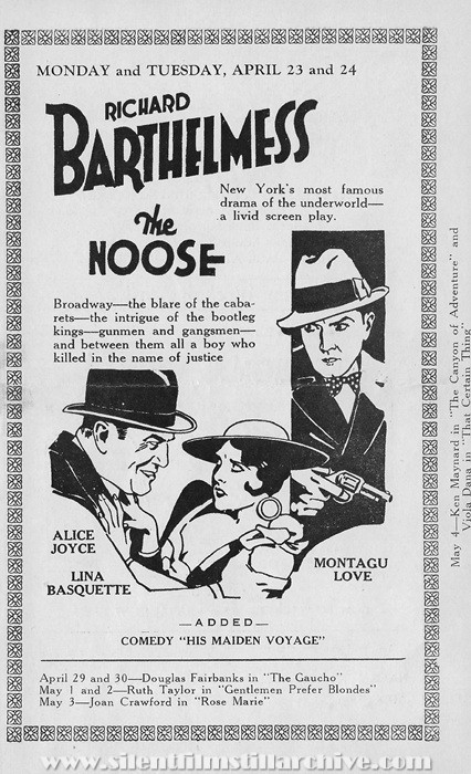 Plaisance Theatre program, April 22, 1928, Chicago, Illinois