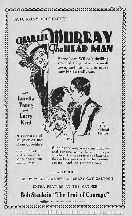 Plaisance Theatre program, August 26, 1928, Chicago, Illinois