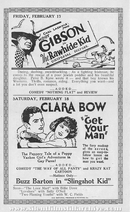 Plaisance Theatre program, February 12, 1928, Chicago, Illinois