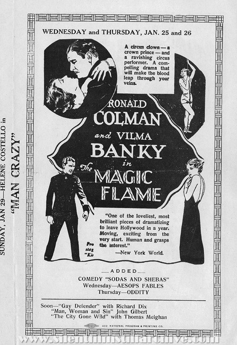 Plaisance Theatre program, January 22, 1928, Chicago, Illinois