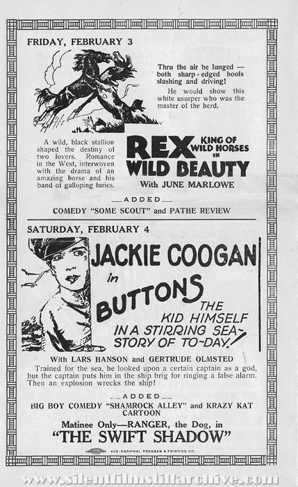 Plaisance Theatre program, January 29, 1928, Chicago, Illinois