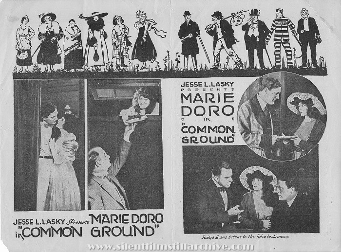 Herald for COMMON GROUND (1916) with Marie Doro and Thomas Meighan