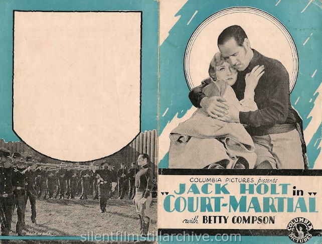 Jack Holt and Betty Compson in COURT-MARTIAL (1928)