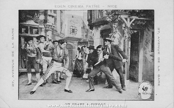 Postcard for A DRAMA IN SEVILLE / UN DRAME À SÉVILLE (1907)