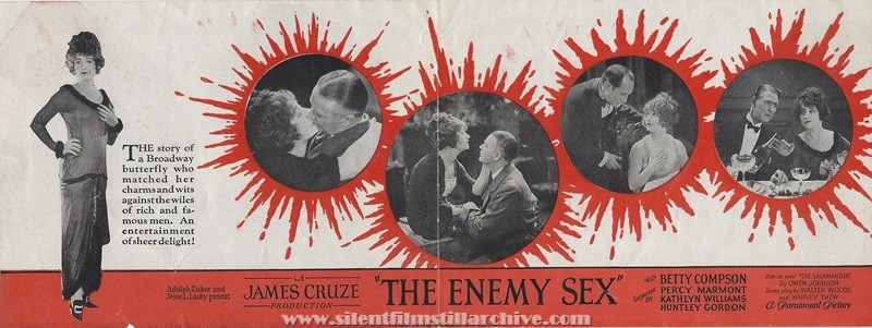 Herald for THE ENEMY SEX (1924) with Betty Compson