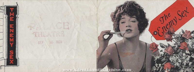 Herald for THE ENEMY SEX (1924) with Betty Compson