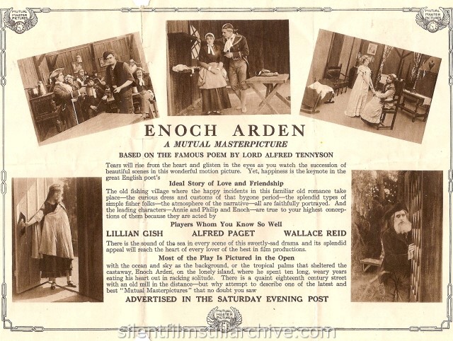Lillian Gish and Wallace Reid in ENOCH ARDEN (1915)